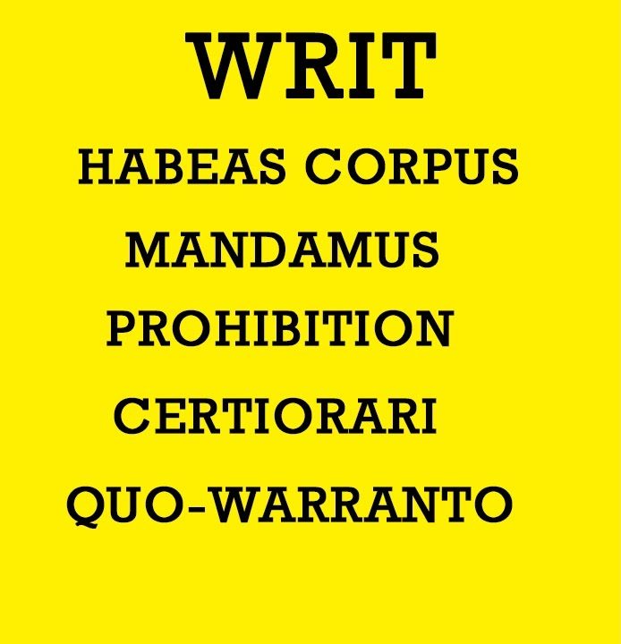 writs in indian constitution