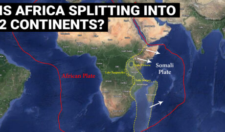 Splitting of the African continent
